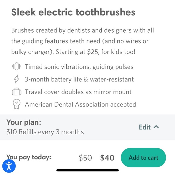 Quip Copper Metal Adult Electric Toothbrush BODY AND CASE ONLY (NO BRISTLES) - Picture 2 of 3